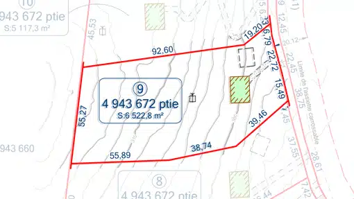 THUMBNAIL arpenteur 9 | terrain à vendre | arpents verts